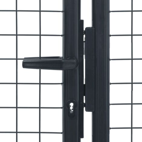 Clôture De Jardin En Fer Décorative Mangold - 125 X 115 Cm, Couleur Bronze, Idéale Pour Bordures Et Plantes Grimpantes - 12