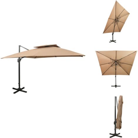 Parasol De Jardin En Porte-à-faux Avec Mât En Acier Anthracite Parasol De Jardin Parasol Suspendu Parasol Rectangulaire Parasol Anthracite Parasol Resistant Aux Uv 83574848