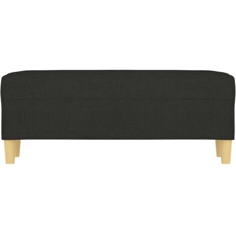 Banc Noir 100x35x41 cm Tissu - Banc Design - Banc Moderne - Banc Entrée - Banc Salle À Manger - Banc Chambre
