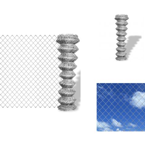 VidaXL 140424 - Grillage galvanisé à mailles hexagonales 1 x 25 m - 0