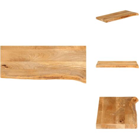 Miroir Rustique En Frêne Massif – Bord Vivant, Bois Recyclé UK, Fabrication Durable
