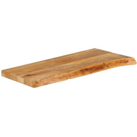 Plateau en bois massif / Table / Comptoir / Table à manger rustique avec bord naturel - Chine Table à manger en bois massif, des comptoirs de bois