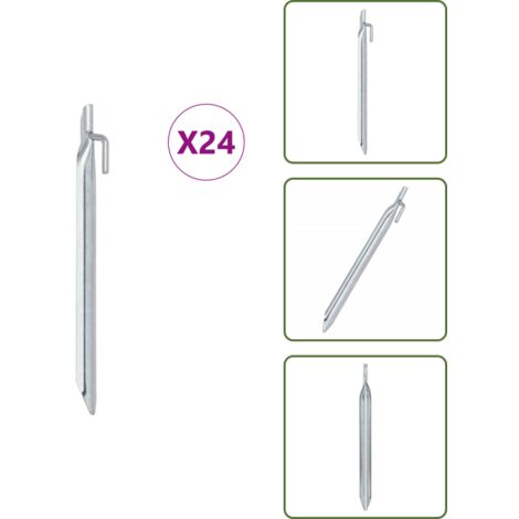Lot De 10 Piquets De Tente Pour Camping, Tipi Extérieur, Piquets D'Extérieur En Acier Forgé