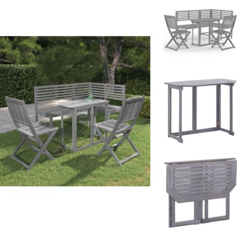 Ensemble Bistrot 5 Pcs Marron 45 X 45 X 38cm VidaXL | Leroy Merlin