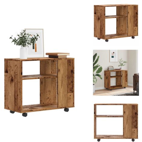 VidaXL Table Basse Vieux Bois 50x50x36 Cm Bois D'ingénierie, Table D