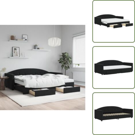 Canapé-lit Convertible Avec Rangements, Lampes LED Et Prises