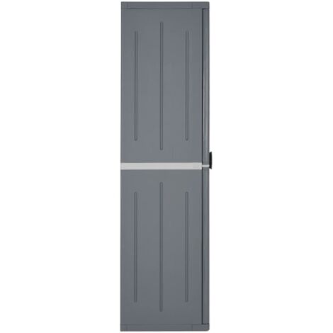 BONNIE®Armoire de rangement de jardin - Armoire Haute d'Extérieur gris BONNIE®Armoire de rangement de jardin - Armoire Haute d'Extérieur gris