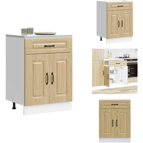 VidaXL Armoire De Cuisine Kalmar Vieux Bois Bois D'ingénierie, Meuble D