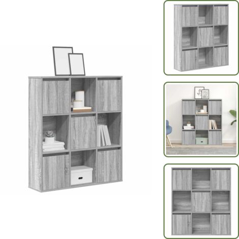 Libreria In Legno D'ingegneria Sonoma Chêne VidaXL - Nuova, Scaffale Armadio