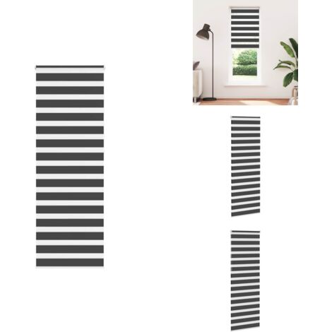 VidaXL Store Zèbre Gris Foncé Largeur Du Tissu 75,9 Cm Polyester