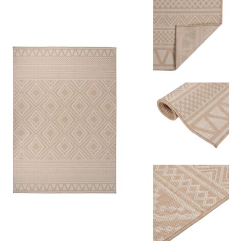 Homebyhome Tapis D'Extérieur 300x400 Cm Beige - Résistant Intempéries, UV, Imperméable En Jute Pour Terrasse Et Jardin