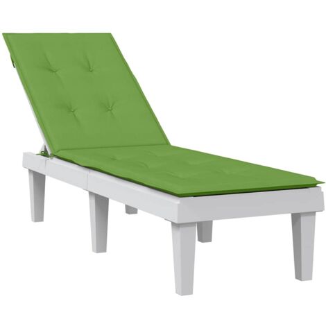 VidaXL Coussin De Chaise Longue Terrasse Gris Foncé - (75+105)x50x4 Cm - Avec Attaches Anti-glissement - Rembourré Fibre De Mousse
