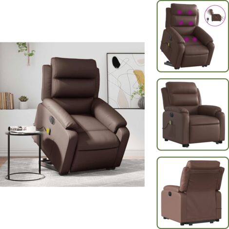 Omabeta Fauteuils électriques - Fauteuil de massage inclinable Crème
