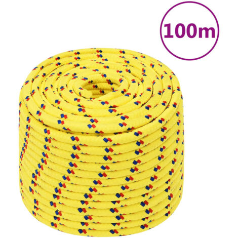 The Living Store Corde De Bateau Orange 3 Mm 100 M Polypropylène - Corde De Bateau - Corde