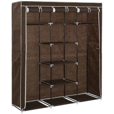 Armoire de Chambre - SONGMICS - Pliable avec Barres de Suspension