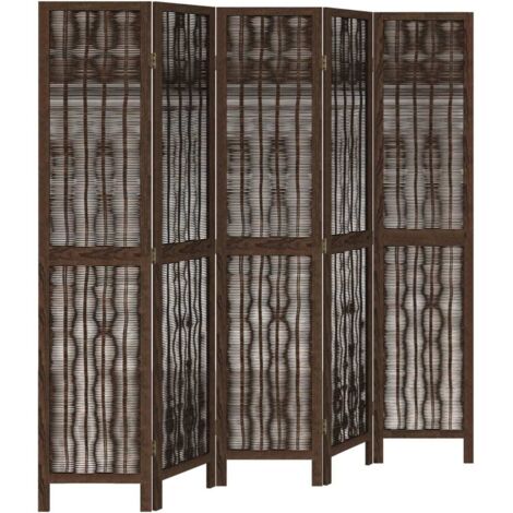 Paravent Oriental Meubles 3 Panneaux - 1,8 M, Imprimé Fleurs De Cerisier, Noir, Séparateur De Pièce