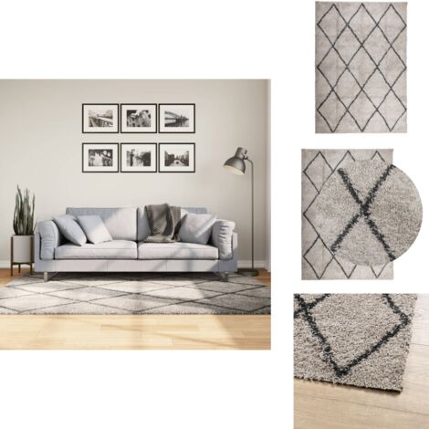 Tapis Shag Crème Safavieh 122x183 Cm - Poil Long Doux, Polypropylène, Pour Salon/chambre - 12