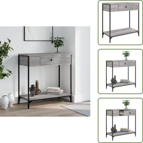 Table Console Vieux Bois 110x38x75cm VidaXL - Meuble D'entrée Multicolore En Bois D'ingénierie - Neuf