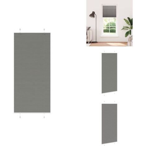 Store Plissé Doublé Anthracite 40 X 120 Cm Pliable Inkl