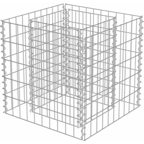 Panier Gabion Jardinière Parterre Surélevé Acier Clôture de Jardin vidaXL