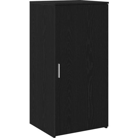 Armoire De Rangement Blanc 50x45x103,5 Cm - Bois D'ingénierie, 1 étagère - Idéale Bureau, Entrée, Rangement - Fixation Murale Incluse - 6