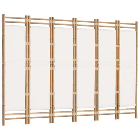 Paravent, Séparateur de pièces Bambou Cloison De Séparation Intérieure 3 4 5 6 8 Panneaux, Cloison De Séparation Autoportante Pour Enfants/ Animaux, Maison Salle De Séjour Bureau(3 Panel,Tall 180cm/71