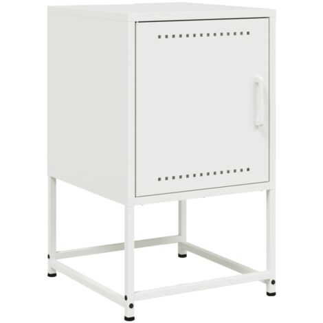 Table de chevet en acier bakal (gris