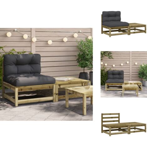 vidaXL Canapés de Jardin sans Accoudoirs avec Coussins 2 pcs, Sièges de Patio, Meubles de Terrasse Balcon Extérieur, Beige Résine Tressée vidaXL Canapés de Jardin sans Accoudoirs avec Coussins 2 pcs, Sièges de Patio, Meubles de Terrasse Balcon Extérieur, Beige Résine Tressée