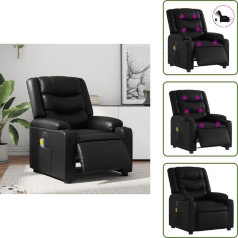 Fauteuil Relax Manuel FCH - Inclinable Avec Massage Chauffant - Beige - Neuf