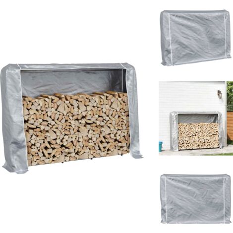 VidaXL Support à Bois De Chauffage En Bois De Pin Blanc - 108x64,5x77 Cm, Rangement Bûches Cheminée