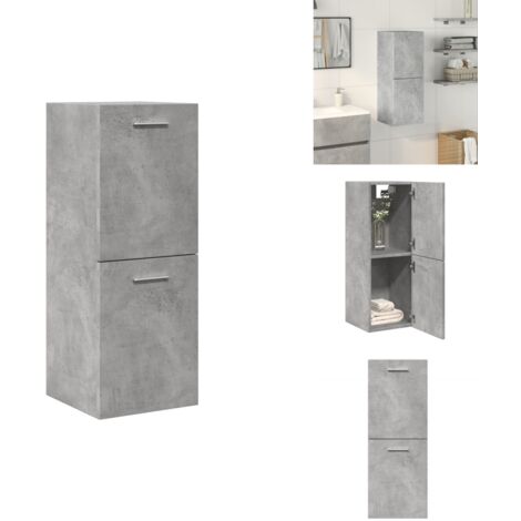 Armoire Suspendue Salle De Bain En Bambou - Rangement Pratique 2 étages Réglables - 66x35x20 Cm