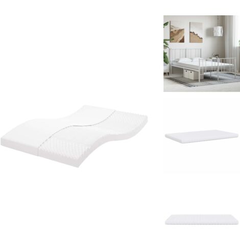 Matelas 140x220 cm pour grand lit mousse rafraîchissante et confort 7 zones