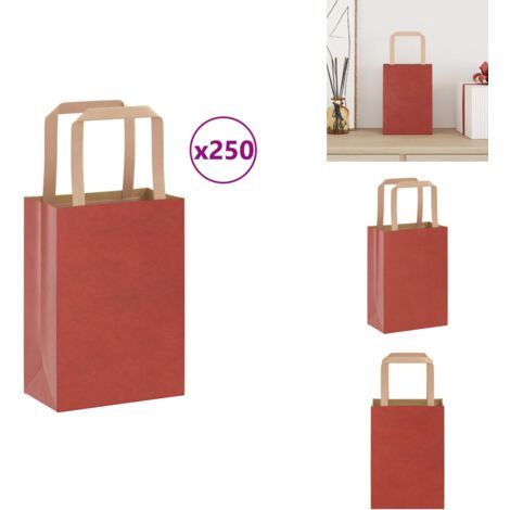Lot De 16 Sacs En Papier Kraft Avec Anse Extra Résistants : 170 G-m²