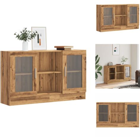 Buffet vidaXL Buffet chêne artisanal 120x30,5x70 cm bois d ingénierie