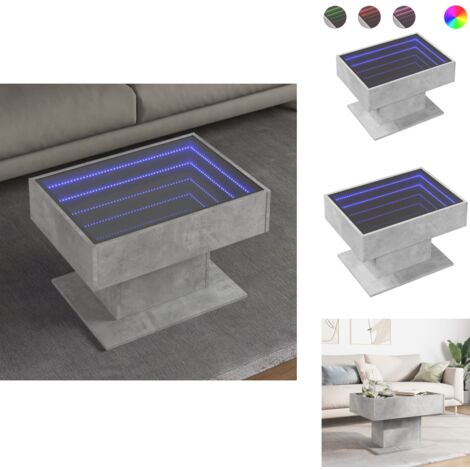 Table Basse D'appoint VidaXL - Gris Béton - Bois D'ingénierie - Neuf