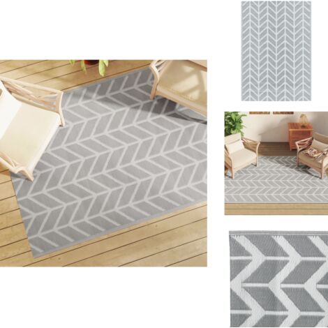 Tapis Extérieur Réversible Famibay - 150x245 Cm - Vert Gazon - Neuf