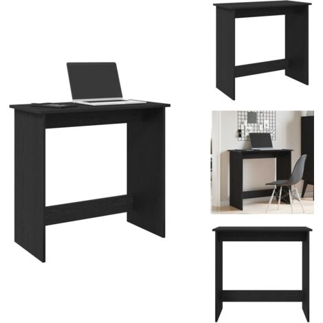 Bureau Noir 80x40x75 cm Aggloméré - Bureau - Bureaux - Bureau - Bureau D'ordinateur (1/5)