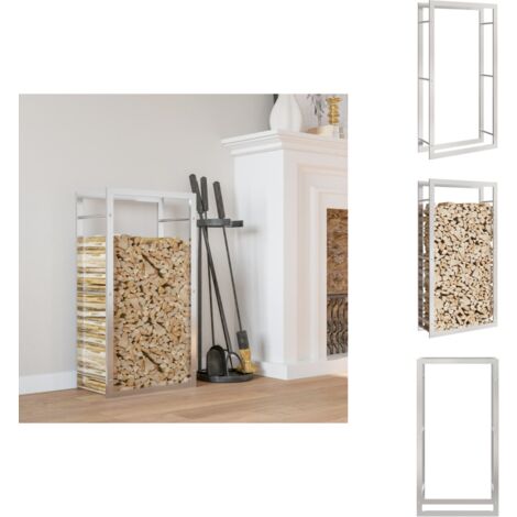 Jiubiaz Etagère porte bois Étagère à bois de chauffage Étagère à bois