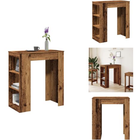 Table De Bar Étroite 180 Cm Avec Prises USB - Meuble Gain De Place Pour Cuisine, Salon, Entrée