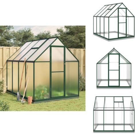 VidaXL Serre Avec Cadre De Base Argenté 334x169x202 Cm Aluminium - La