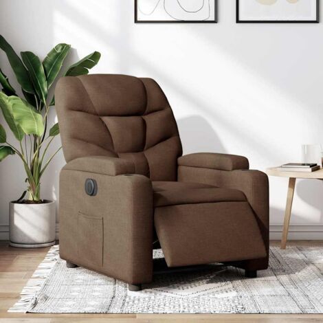 Fauteuil releveur Minotaure - Nubuck marron - 4 moteurs