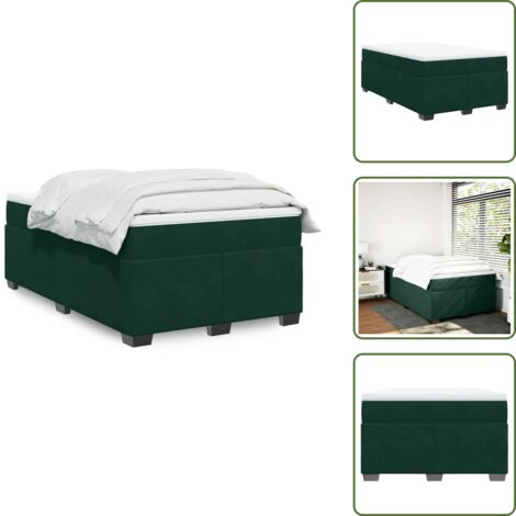 Matelas Ressorts Ensachés 90x190 Cm - Vert Foncé - Épaisseur 20 Cm - Neuf