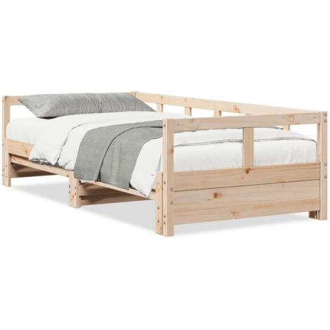 Lit Superposé En Pin Massif 90x190 Cm - Sans Matelas, Design Sûr Avec Garde-corps, Pour Petits Espaces - 13