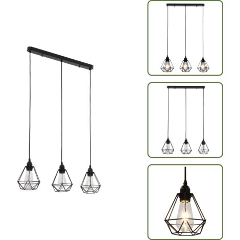 Lustre Suspendu Westinghouse Emelie - Bronze Et Cuivre - 3 Ampoules E27 60W - Vintage