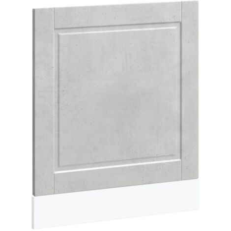 Panneau Avant Pour Lave-vaisselle Intégrable - 45x1,5x67 Cm, Blanc, En Bois Aggloméré, Design Porto