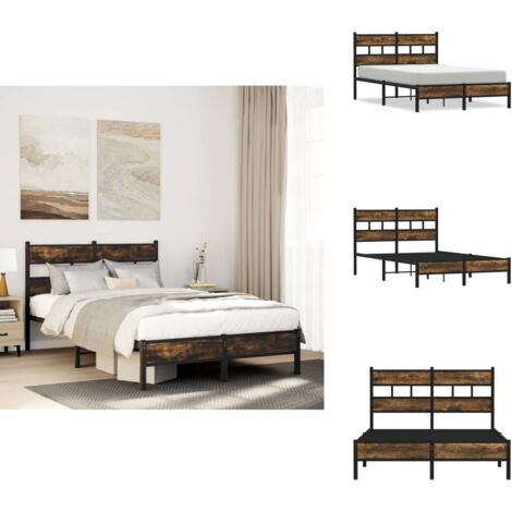 Yicensen Petit Cadre De Lit Double 120 X 190 Cm, Lit Plateforme En Métal Avec Support à Lattes En Acier, Montage Facile, Sans Bruit, Pas Besoin De Sommier Tapissier, 41 Cm De