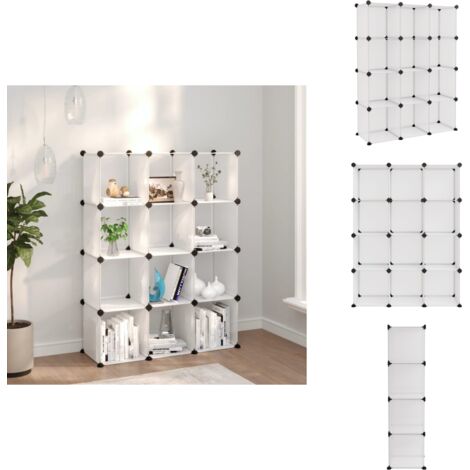 Cubes de rangement 12 pcs Transparent PP - Cube De Rangement - Étagère ...