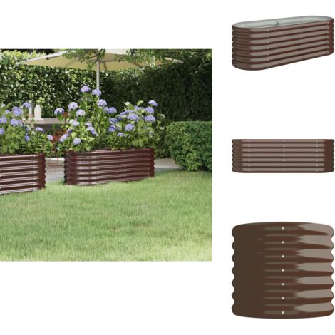 Lit Surélevé Hexagonal En Bois Pin Massif – 160x160x21,5 Cm – Bac à Fleurs, Potager – Empilable & Pliable – Extérieur