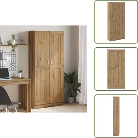 Buffet Haut Noir 50x42,5x185 Cm Bois D'ingénierie - Buffet Design