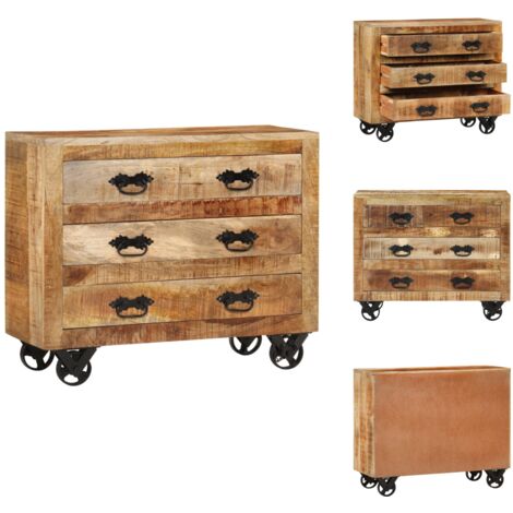 Console Buffet Baroque Palazzo INT – Bois Massif, Incrustations, 88x39x90 Cm, Neuve